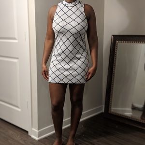 Black/White Mini Dress